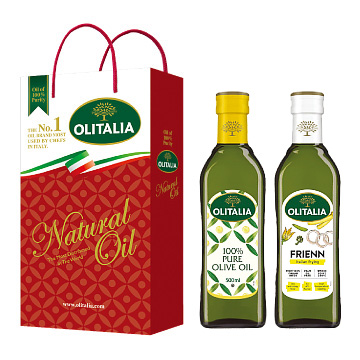 奧利塔純橄欖油+高溫專用葵花油禮盒組